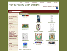 Tablet Screenshot of fluffpeachybeandesigns.com